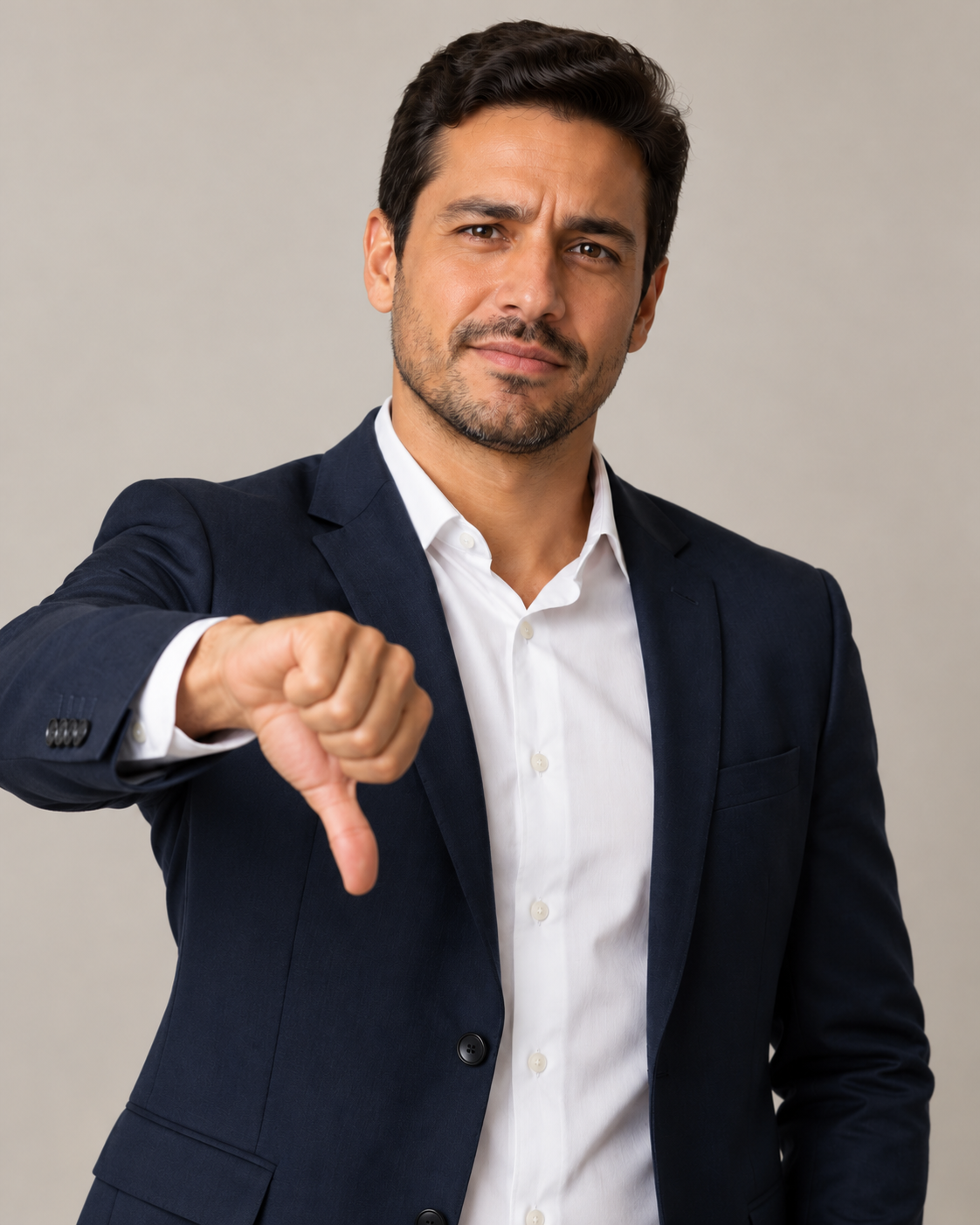 Empresário preocupado com poucas vendas
