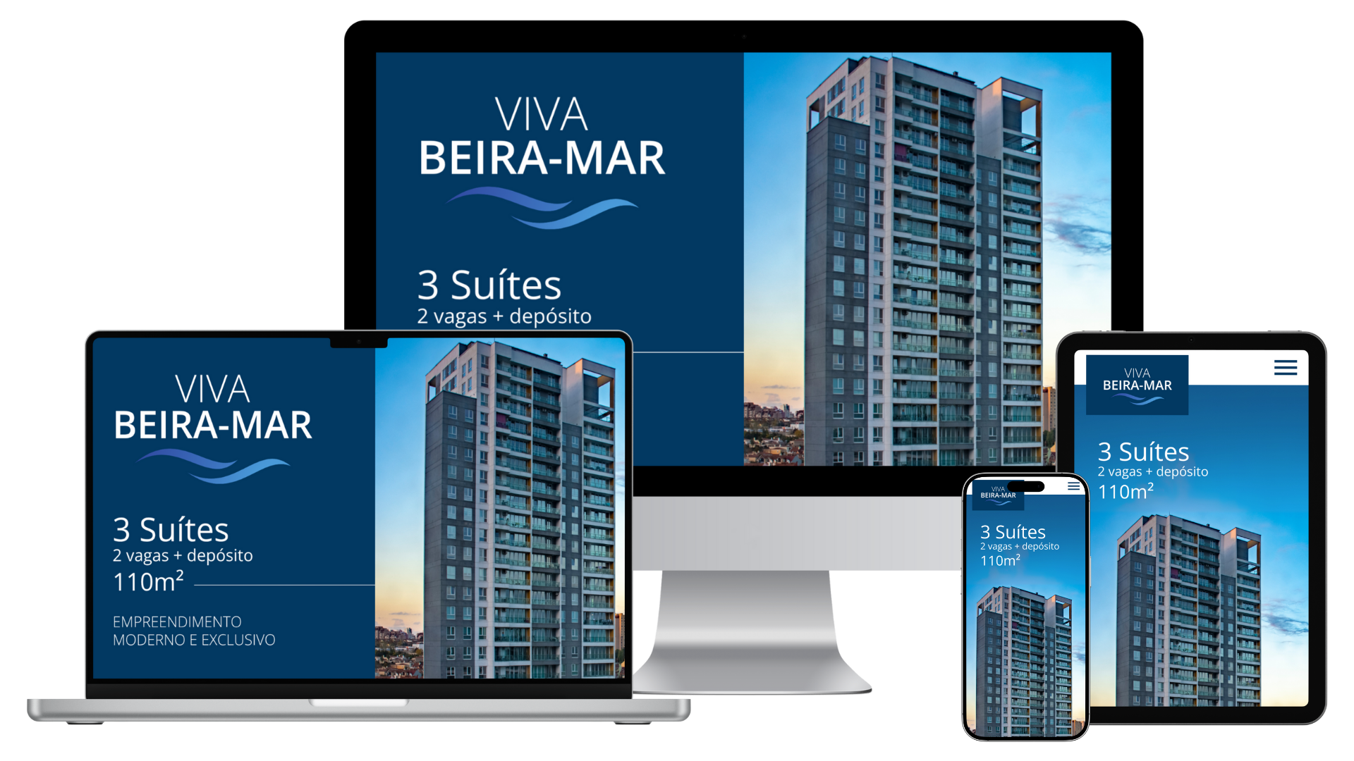 Simulações responsivas em diferentes dispositivos